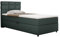 Boxspringbett Reve, 100x200 Polsterbett mit Bettkast und Topper- dunkelgrün