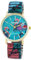 Raptor Damenarmbanduhr Frida Kahlo Edition mit Zugband (Mehrfarbig, Mehrfarbig - Flamingo)