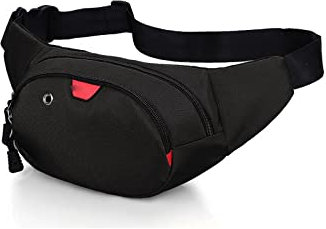 MMRTDJDR Modische Hüfttasche für Herren für Outdoor-Sport und Reisen - ideal zum Laufen, Radfahren und zur Aufbewahrung von Mobiltelefonen (schwarz)