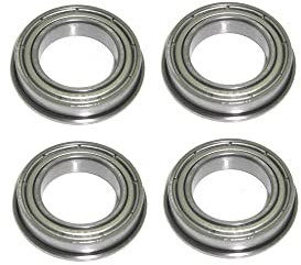 Kugellager mit Bund F6802 ZZ 15x24x5 mm Bundlager Flanschlager 4 Stück rcbay Wälzlager Bundkugellager für Hobby CNC und Modellbau