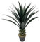 Rebecca Mobili Yucca Artificielle, Plante d'Intérieur Fausse, Vert Marron, Polyéthylène, Dense, avec Pot, pour Maison ou Extérieur - Dimensions HxLxP: 90 x 30 x 30 cm - Art. RE7038