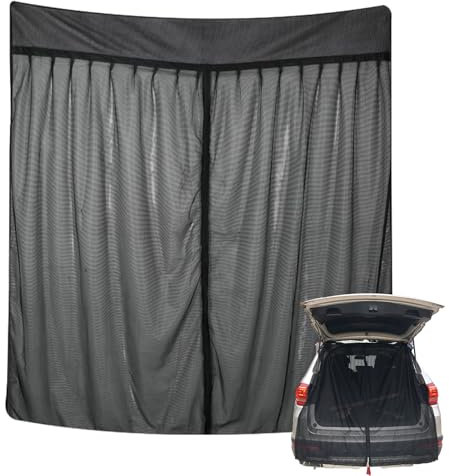 Moskitonetz Van mit Magnetismus, Fliegengitter Auto für Mercedes Vito, Volkswagen Transporter und Volkswagen California,165×165cm Heckklappe Moskitonetz,für Camping Zubehör