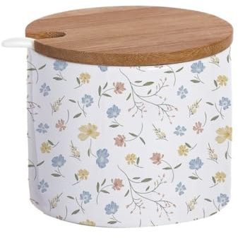 Azucarero Cocina Blanco Minimalista de Cerámica (Azucarero)