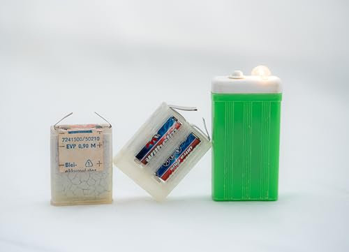 2 Volt RZP2 Kompatibel mit RULAG RZ2 Akku IKA Kleinstakku Trockenakku als Adapter für ETS Mini Taschenlampe