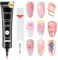 MUSILNA 3D Gel Nail Art 15g Rose Sculpting Gel Multifonctionnel Colle à Ongles pour Styling Ongle, Rhinestone Glue pour Ongle, Nail Charms DIY Nail Art Design Sculpture Nail Styling dans la Maison