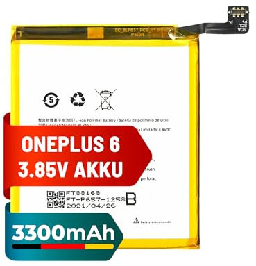 Mpsmobile® Akku für OnePlus 6 | 3300mAh | Ersatzakku BLP657