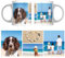 MUGGZ - Personalised Ceramic Mug (11oz) with Photo - Personalise with a 4 Photo/Logo Collage - Novelty Custom Gift for Family, Birthday, Anniversary, Mum, Dad, Corporate Business