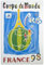 KSHAO ATHQW Coupe du Monde 2021 Football Affiche Coupe du Monde 1998 Exposition Art Mural Rétro Toile Peinture Football Impression pour Salon Décor Photo 40x60cmx1 sans Cadre