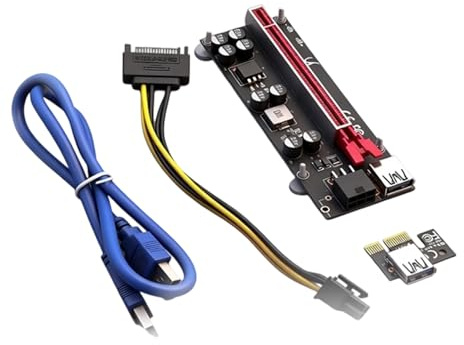 ZBIianxer Mehrzweck PCIExpress X16-Riser Adapter für Kryptowährungs Mining und Hochleistungssysteme GPU Karte für Mining Rigs