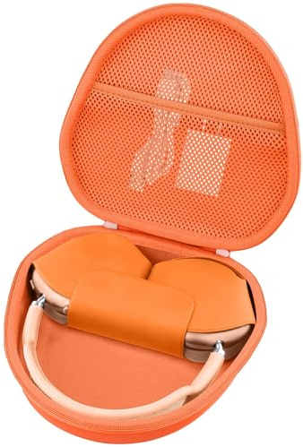 khanka Custodia Protettiva per Cuffie Apple AirPods Max 2/Max,Arancia | Compatibile con Cuffie Over-Ear Wireless Apple AirPods Max 2/AirPods Max, Custodia Rigida per il Trasporto, Solo Custodia
