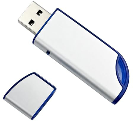64GB USB 2.0 Flash Drive FAT32 Memory Stick with Protective Cap and Keyring, Thumb Drive with LED Indicator Pen Drive for Game Capture Card/Cassette Player/PC/Laptop/External Photo/Video/Data Backup