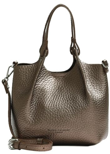 Gianni CHIARINI Leder Handtasche Schultertasche Dua Handbag Moon bronze