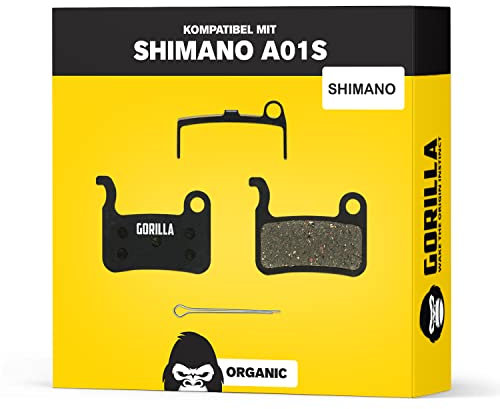 Performance Bremsbeläge für Shimano A01S XT XTR SLX M06 Saint Deore Bremsanlagen I Organisch I 1 Paar I Starke Bremskraft & langlebig I Alphatrail Scheibenbremsbeläge für MTB & E-Bikes