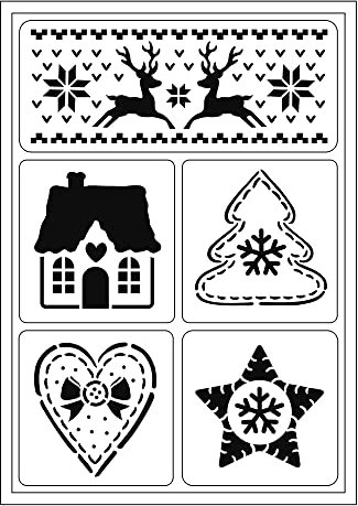 Viva Decor, Flexschablone A5 Skandinavische Weihnachten
