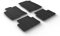 Satz Gummimatten kompatibel mit Honda Civic Limousine/Hatchback 2017-2021 (T Profil 4-teilig + Montage-clips)
