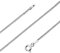 Avesano Panzerkette 925 Silber Damen Halskette Silberkette 1,4 mm in Länge 40 42 45 50 60 70 cm verfügbar 101041-045