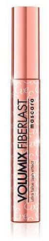 Eveline Cosmetics Volumix Fiberlast Mascara - Verlängernde & Voluminisierende Wimperntusche mit Einzigartiger Silikonbürste für Atemberaubende Wimpern | Roségold Verpackung | 10ml