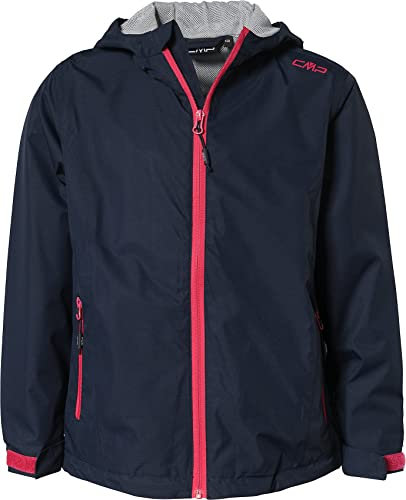 CMP - Kid G-Jacke mit fester Kapuze, Schwarz Blau, 164