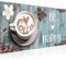 Runa Art Cuadro Decorativo Café Cocina 1 Parte Moderno Cuadro Lienzo no Tejido para Sala Be Happy Azul 020712c
