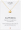 LUUK LIFESTYLE Edelstahl Halskette mit Anhänger für Damen, filigraner Schmuck, Glücksbringer, Freundschafts Kette, Geschenk für Frauen & Mädchen, Wal I Fisch, gold