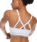 ANGOOL Sport BH Damen Einstellbarer Schultergurt Sport Bustier Damen Gepolstert Starker Halt Nahtlose Joggen Yoga Fitness Bra, 1er Pack, Weiß, XL