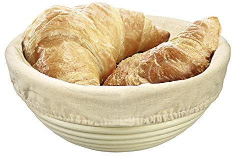 Westmark Bezug für Gärkörbchen, Für runde Körbchen, Ø: 17,5 cm, Baumwolle, Beige, 3213226B