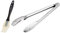 DE BUYER -4788.30N -Pince Cafeteria INOX l. 30cm & 4807.00N -Pinceau Patissier Silicone - Noir - l.19.5 cm