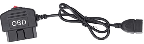 Jinyi OBD-Adapter-Power-Box, Acc-Modus Niederspannungsschutz 48cm/18,9in OBD-Ladegerät zum Aufladen von Mobiltelefonen