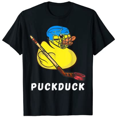 Eishockey Ente Puck Eishockey Spielen Team Wintersport T-Shirt