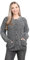 pretty attitude Women Winter Chunky Cable Knit Ladies Long Sleeve Aran Crew Neck Warm Cardigan (Charcoal Aran Bw, 14)