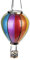 Northpoint LED Solar Laterne Heißluftballon Windlicht Metall-Gestell Kunststoff Außenbereich Dekoration Garten Solarpanel Regenbogen