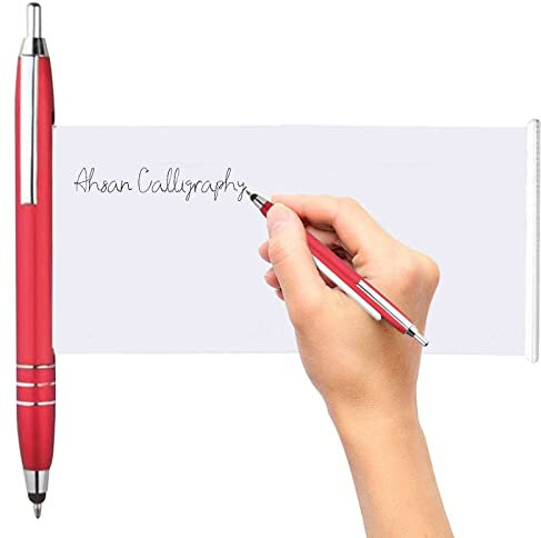 RUYUUEQ Zauberstab Gehstock Cheat Pens Cheat Gadgets Stift mit Spickzettel Cheat Gadgets Schule Kugelschreiber mit Spickzettel Kugelschreiber für Schule Büro Geschäft 1ml Tusche Feder (Red, One Size)