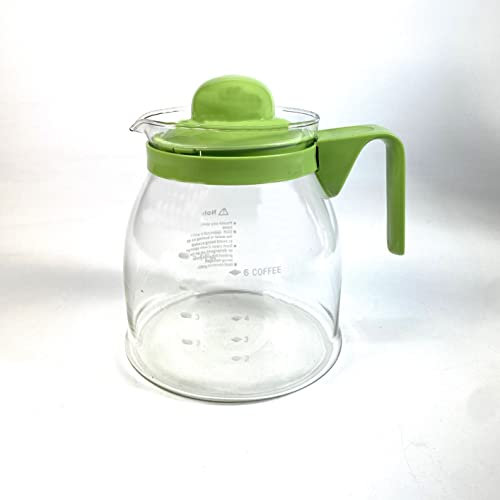 Sanfor | Jarra para Café, Té y Agua | Jarra de Vidrio | Resistente al calor | Para microondas | Transparente | 1000ml