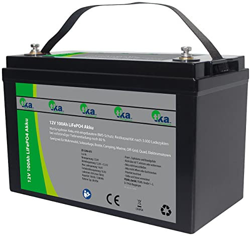 Batterie LiFePO4 12 V / 100 Ah / 1280 Wh [tka Köbele Akkutechnik]