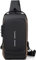 Hjkiopc Sac à Dos à Une Bandoulière pour Hommes,Antivol Poitrine Affaires Sacs de Bandoulière Sacoche Impermeable Sac d'Epaule pour Homme Femmes pour Randonnée Voyager (Noir Brun)