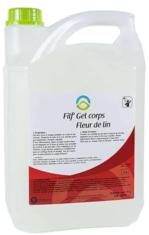 FILFA FRANCE - Gel douche corps & cheveux - Parfum fleur de lin - 5L