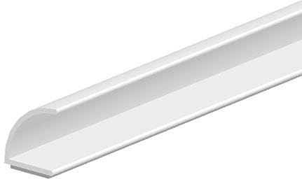 Ellen FF-Türanschlagdicht. 25m V-Dichtung 1024T selbstklSI sw Br 7mm x H 8mm Silikon (1 Rolle)
