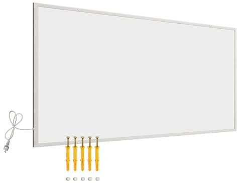 Wiltec Infrarotheizung 1050 Watt, energieeffizienter Heizkörper, Wandmontage Elektroheizung, Heizpaneel, IR Heizung