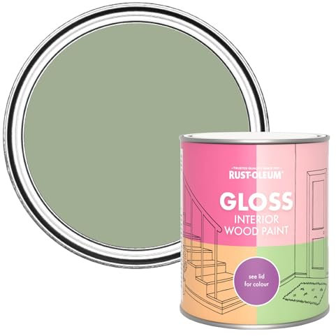 Rust-Oleum Green Interior Wood Paint in Gloss Finish - Bramwell 750ml