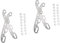 Supvox 2 Sätze Schlittschuhe Ersatzklingen Rollschuhausrüstung Auswechselbare Schlittschuhkufen Skaten Kufen Für Rennskates Hockey-ersatzklingen Rollschuhe Rostfreier Stahl Sport Puck