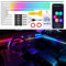 for Tesla Model 3/Y/S/X Dreamcolor Acrylic Interior Car LED Strip Light with USB/Type C, RGB 6 in 1 with 175 inches 593 LEDs Strip, Dynamic Chasing Music Sync Neon for Tesla Ambient Lighting Kits