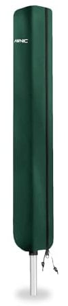 AWNIC Rotary Airer Cover Washing Lines Cover for Rotary Clothes Dryer Cover Tear Resistant 420D Oxford Green 16X16X170cm