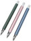 3-teiliges Mechanisches Zimmermannsbleistift-Set, 5,6 Mm Graphitstifte mit Spitzer, Bequem zu Bedienen, Breite Anwendung (Blau Rosa Grün)