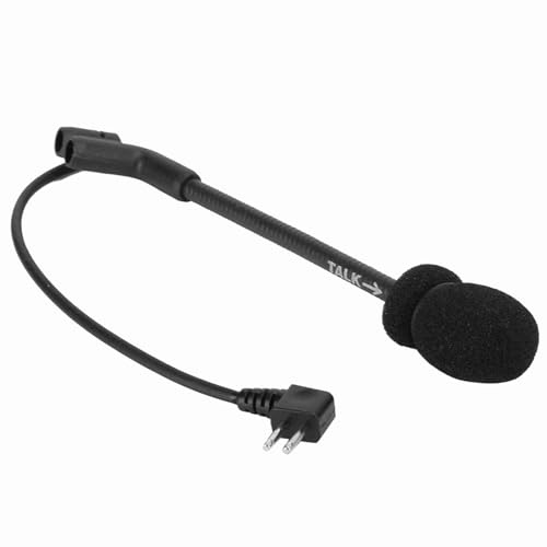Locadence Schwarzes Z Tactics Mikrofon, MIC 2 Poliges H50 Headset mit Rauschunterdrückung, Plug and Play Ersatzkapazitives Elektret Aufhängestabmikrofon für Comtac II/Comtac III/Comtac IV