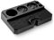 MICXNIC Tamperstation mit Silikon Tampermatte, ABS Tamper Station für 51-58mm Siebträger Zubehör, 8 Löcher Tamping Station für Barista Zubehör, 24x16x4.2cm, Schwarz