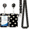 Little Daisy Lanyard Card Holder, ID Badge, Lanyard Card Holder, Cordon Détachable avec Clip Rétractable pour Porte-CléS, Carte de Visite, Carte de Porte, Carte D'Identité.