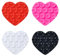4 Pezzi Ventose per Cellulare A Forma di Cuore, Ventose per Cellulare A Doppia Faccia, Ventose per Cellulare in Silicone, Ventose per Cellulare per Auto, Accessori per Cellulari