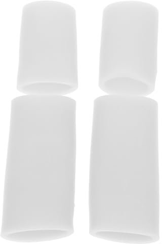 minkissy 2 Paar Aus Silikon Beheizte Fingerlose Handschuhe Daumenschutz Nähen Fingerhut Fingerschutz Gaming-fingerhandschuhe Daumen Ärmel Daumenabdeckung Kieselgel Weiß