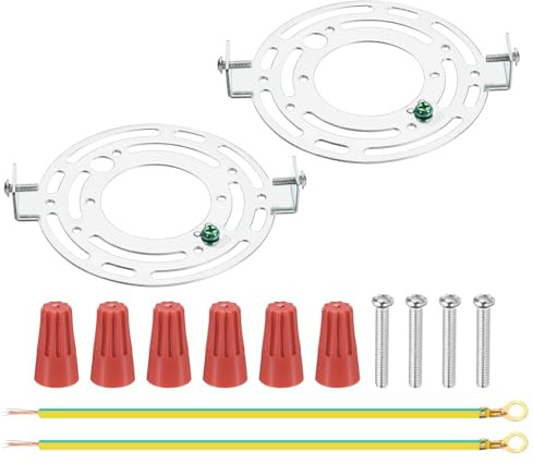 TOP-VIGOR - 2er Set Universal Deckenhalterung 115mm Querstange rund mit Schraube für Wandlampe Deckenlampe Spiegelleuchte