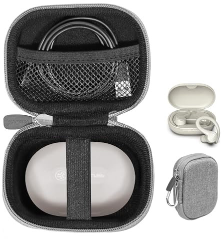 CaseSack Schutzhülle für JLab Go Air Sport, Air Sport, Air Sport +, JLab Go, JBuds Sport ANC 4, Epic Sport ANC 3 (Tweed)